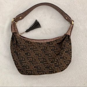 Liz Claiborne Tot Purse Handbag 90’s Baguette Small Brown